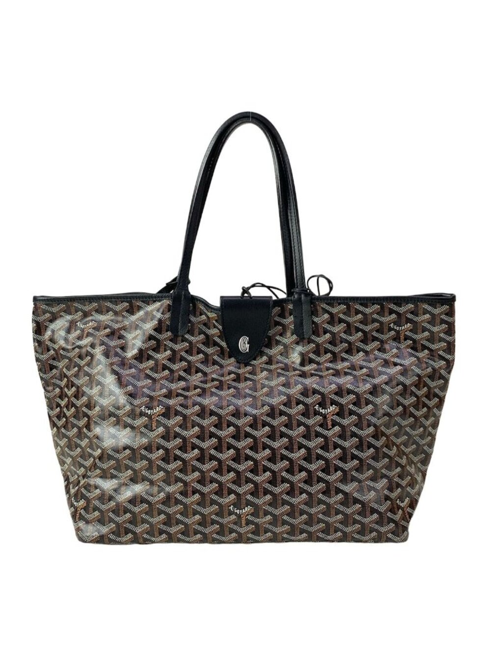 Goyard Tote Bag Saint Louis PM Black Leather